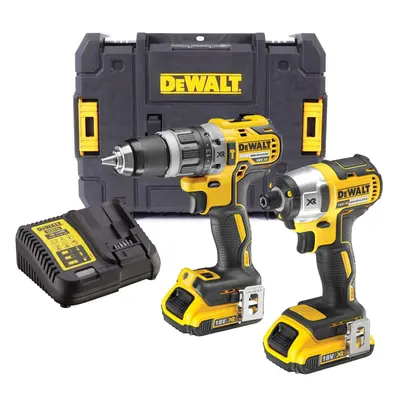 Dewalt DCK266D2T 18v Brushless DCD796 Combi Drill DCF887 Impact Driver x 2.0ah