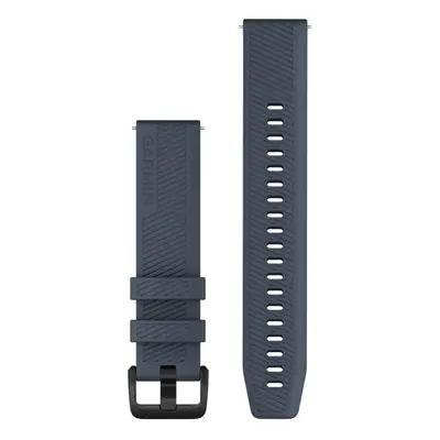 Garmin Quick Release Watch Band Granite Blue Silicone with Black