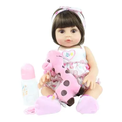 (blue, 48cm, Full Body Silicone) Bzdoll Lifelike Cm Full Silicone Soft Body Girl Boy Reborn Baby