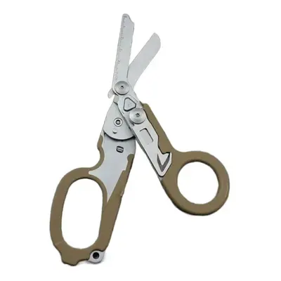 (Sand color) Multifunction scissors Tactical scissors folding medical scissors First Aid Outdoor