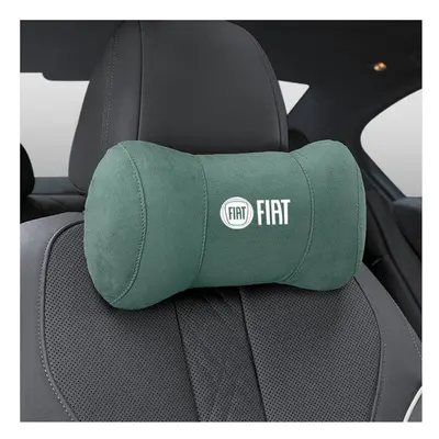 (Green) Car Seat Headrest Pillow Neck Support Protector Cushion For FIAT Abarth