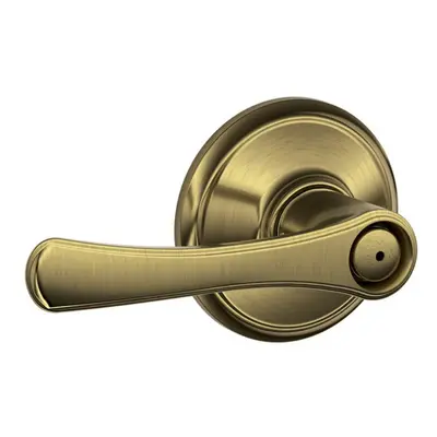 Schlage F40 VLA 16-080 134 N N SL Avila Bed and Bath Lever Antique Brass