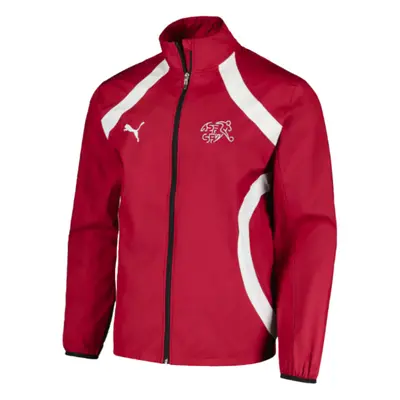 (M) Switzerland Prematch Woven Jacket (Red)