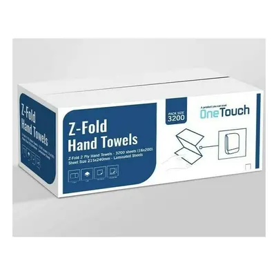 White Ply Z Fold Paper Hand Towels Multi Fold Tissue Case Of