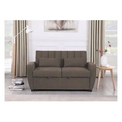 (BROWN) Modern and Versatile Fabric Seater Guest SofaBed