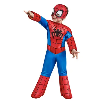 Rubies Official Marvel Spidey and His Amazing Friends Spider-Man Deluxe Toddler Costume, Kids Fa