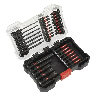 35 Pc Impact Grade Power Tool Bit Set - S2 Steel Bits - 1/4" Hex - Storage Case