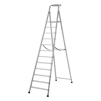 2.8m MAX STABILITY Platform Step Ladders Tread Anti Slip Aluminium DIY Steps