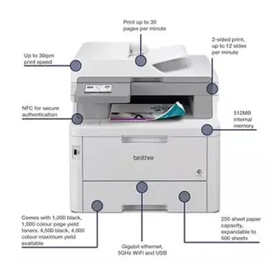 MFC-L8390CDW LASER AIO/MFP LED