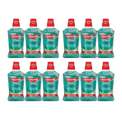 Colgate Plax Soft Mint Mouthwash, ml (Pack of 12)