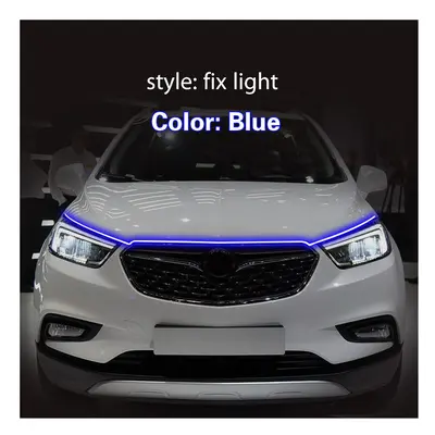 (180cm, Blue) 1Pcs DRL For Opel Mokka Daytime Running Lights Fog head Lamp