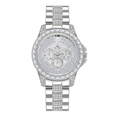 (silver, With box) Bee Sister Bs Women Watches Quartz Diamond Luxury Watch Fashion Top Brand Wri