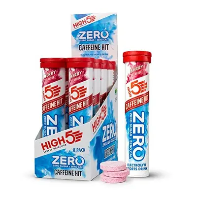 HIGH5 ZERO Caffeine Hit Electrolyte Hydration Tablets Added Vitamin C (Berry, 8x20 Tablets)