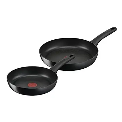 Tefal G28890 Hard Titanium On Pan Set + cm Aluminium Safe Non-Stick Coating Thermal Signal Tempe