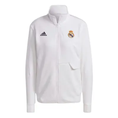 (L) Real Madrid Anthem Jacket (White) - Ladies