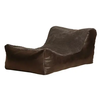 (Charcoal, Chocolate) Large Comfortable Fabric Lounger Bean Bag