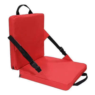 (red) Stadium Seat For Bleachers With Back Support And Wide Padded Cushion Stadium Chair