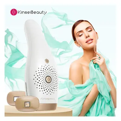 (gold, EU Plug) Laser Epilator Ipl Hair Removal Device Permanent 0.9s Painless Cool Ipl Laser Ha