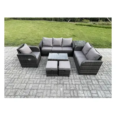 Fimous Patio Garden Furniture Sets Wicker Seater Outdoor Rattan Furniture Sofa Sets with Seater 