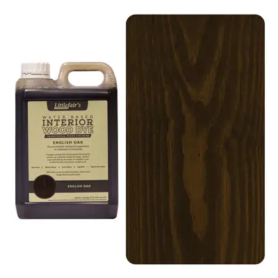 (25ltr, English Oak) Littlefair's Indoor Wood Stain - Wood Colours