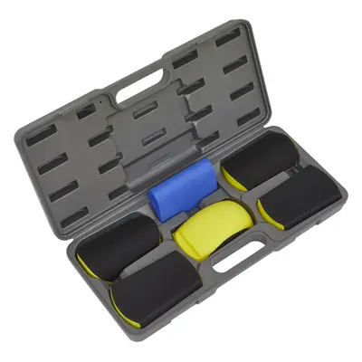 6 Piece Hook and Loop Sanding Block Kit - Hook and Loop Surfaces - Resilient