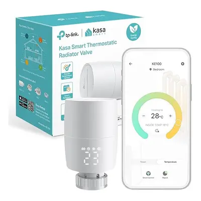 TP-Link Kasa Smart Thermostat Radiator Valve , Smart Radiator Valve, Energy Saving, LED display 