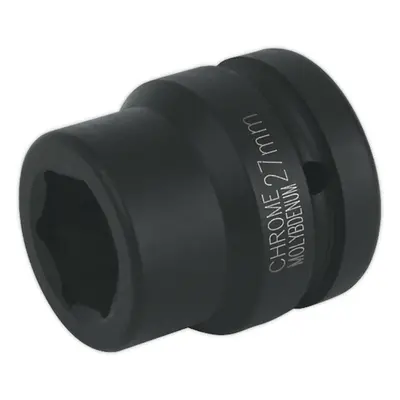 27mm Forged Impact Socket - Inch Sq Drive - Chromoly Impact Wrench Socket