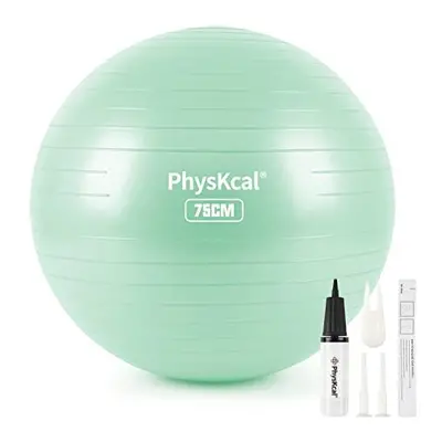 Gym Ball 75cm Teal Exercise Swiss Ball for Fitness Yoga Pilates Pregnancy, Anti Burst Ball Chair