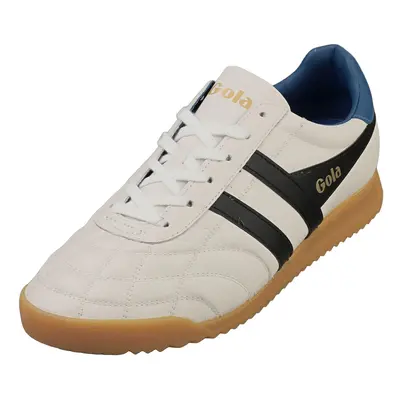 (8) Gola Stadium Mens Fashion Trainers in White Black