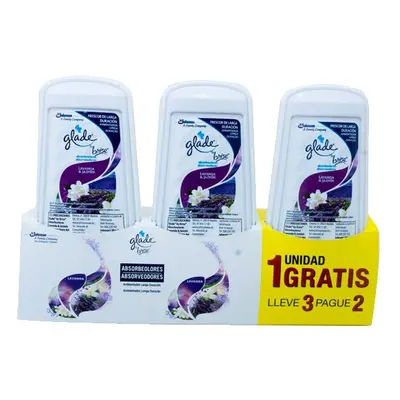 Amb Glade Absor Lavanda 3x2