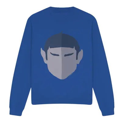 (L, Royal Blue) Star Trek Unisex Adult The Vulcan Sweatshirt