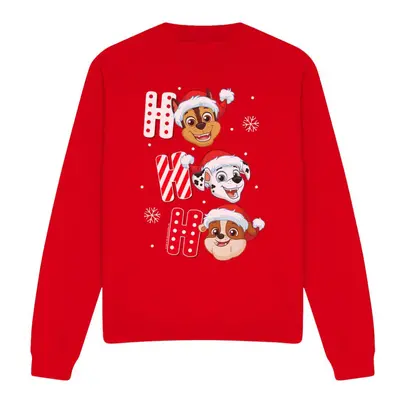 (L, Red) Paw Patrol Unisex Adult Santa Hat Christmas Sweatshirt