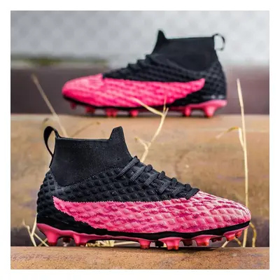 (black, 41) Men Soccer Shoes Kids Football Boots Women Professional Soccer Cleats Antiskid Chaus