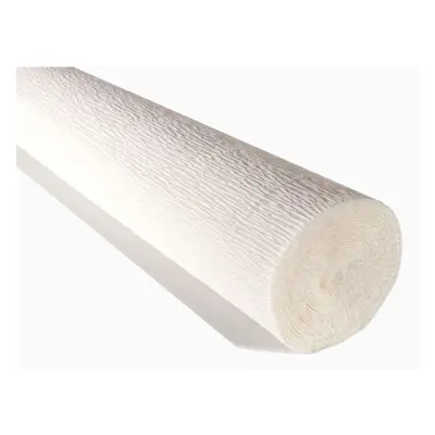 Crepe Paper Roll Premium Italian Heavy g 13.3 sqft White