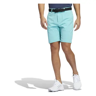 adidas Men's Crosshatch Golf Shorts Semi Mint Rush/White