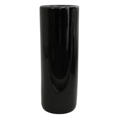 Oriental Furniture Solid Black Porcelain Umbrella Stand