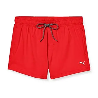 Puma Men's Short Length Swim Shorts Large Red