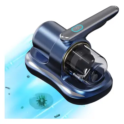 (Blue) Mattress Vacuum Cleaner With UV Light, Anti Dust Mite Bed Vacuum Cleaner, Handheld Mattre