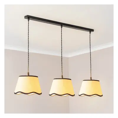 ValueLights Dutton Black Trim Drop Bar Black Diner Ceiling Light