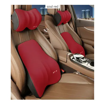 (set-rd) Car Driver Pillow Space Memory Foam Car Lumbar Support Back Cushion Car