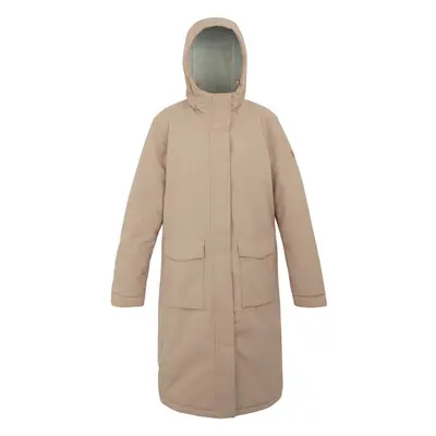 (14 UK, Warm Taupe/Light Vanilla) Regatta Womens/Ladies Yarli Longline Waterproof Jacket