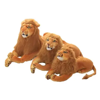 (90cm) Giant Lion Stuffed Animal, Lifelike Stuffed Lion Plush Toy