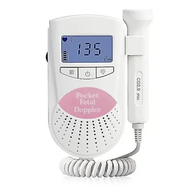 (Pink) Baby Doppler Home Fetal Heart Rate