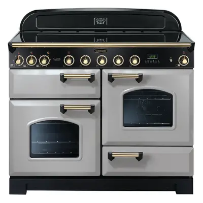 Rangemaster CDL110EIRP/B Classic Deluxe Royal Pearl 110cm Ceramic Induction Range Cooker - Silve