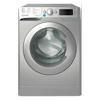 Indesit Push&Go BWE 81496X SV UK 8kg Washing Machine with rpm - Silver - A Rated