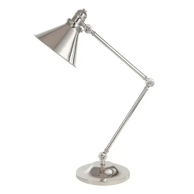 Table Lamp- Highly Polished Nickel Finish- LED E27 60W Single Bulb - d02123