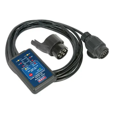 13-Pin Towing Socket Tester - DVSA Approved - 12V - 4.9m Cable - Classes 5 &