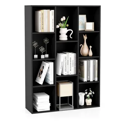 11-Cube Bookcase Modern Geometric Bookshelf Display Cabinet