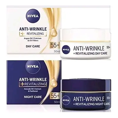 Pack of NIVEA anti-wrinkle + Revitalizing Day + Night Cream