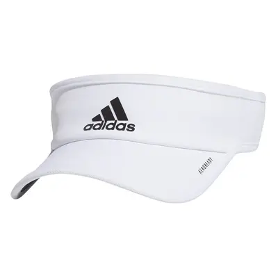 adidas Men's Superlite Adjustable Fit Sport Performance Visor White/B